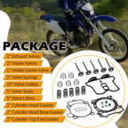 Cylinder Top End & Base Gasket Set w/ Valves for Yamaha YZ450F (2003–2005) YFZ450SE (2005–2008)