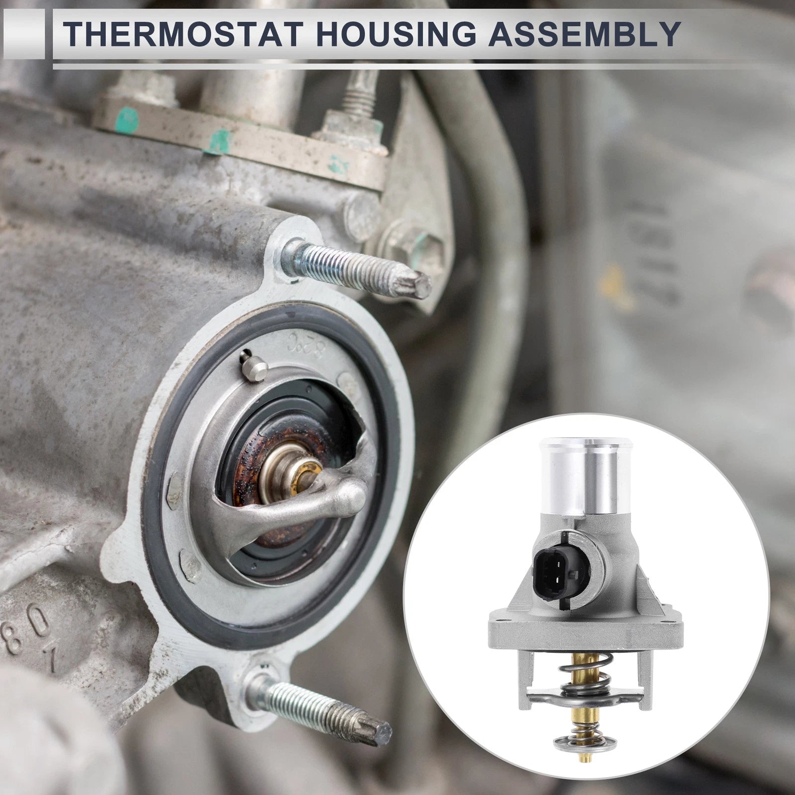 Engine Coolant Thermostat Housing Assembly for Chevy Aveo/Aveo5 (2009–2011)