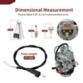 Carburetor & Throttle Cable 2x4 for Suzuki Ozark 250 (2002–2007)