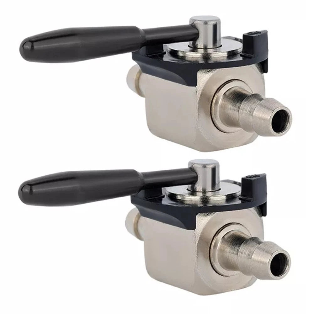 2X Metal Fuel Gas Shut Off Valves Inline for Mowers and Karts