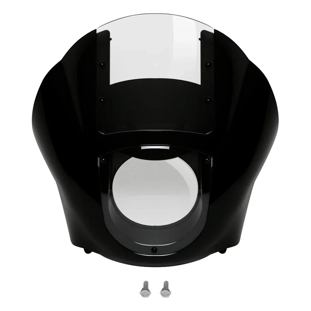 Black & Clear Quarter Fairing Windshield Kit for Harley Sportster Dyna