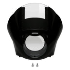 Black & Clear Quarter Fairing Windshield Kit for Harley Sportster Dyna