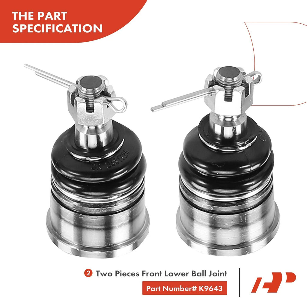 10x Front Control Arm Ball Joint Tie Rod End for Honda Accord (1998–2002)