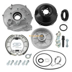 Set of 4 Rear Brake Plate Drum Hub Cover Shoes for Honda Rancher 420 (2007–2013)