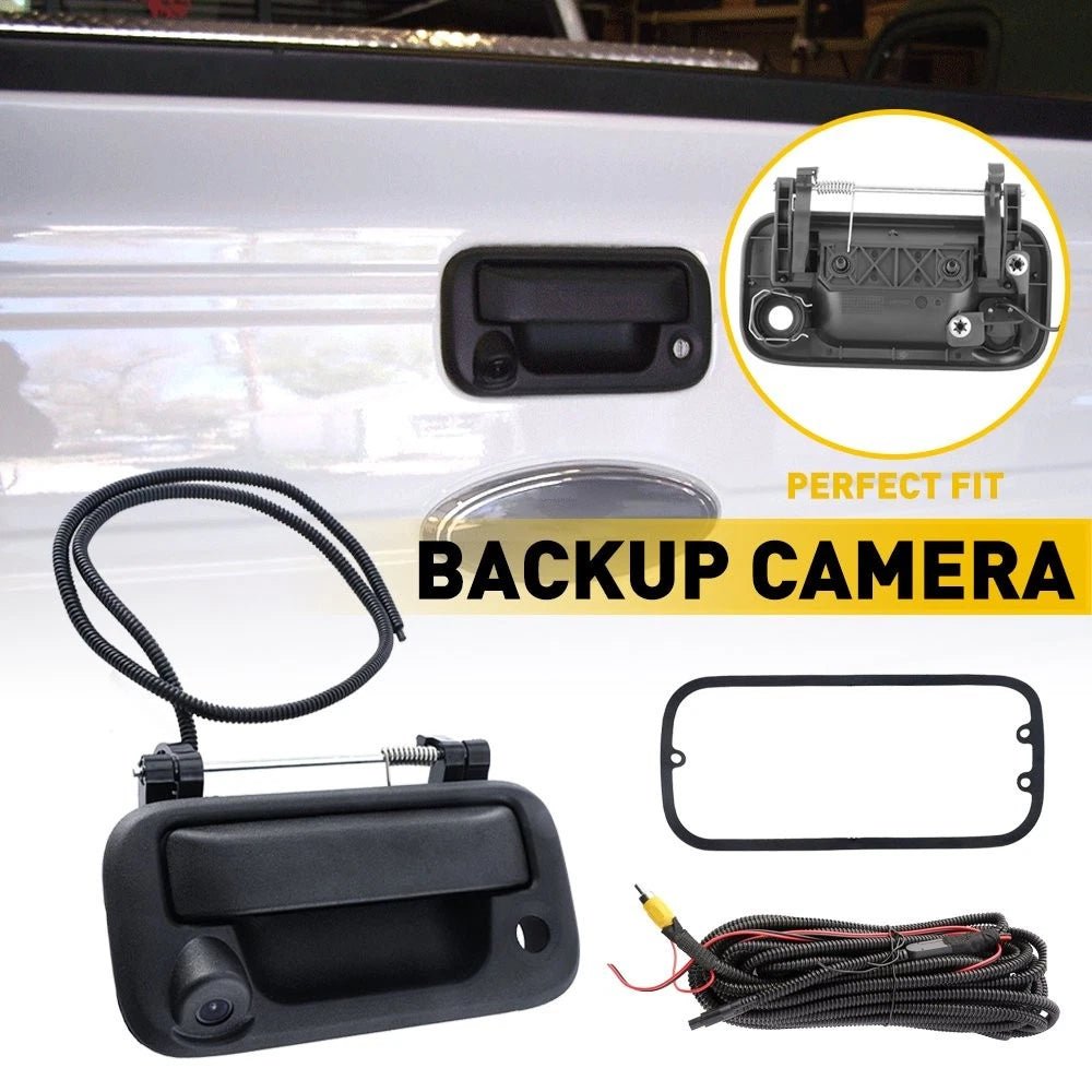 Tailgate Handle Mount Backup Rear View Camera for Ford F150 (2004–2014)