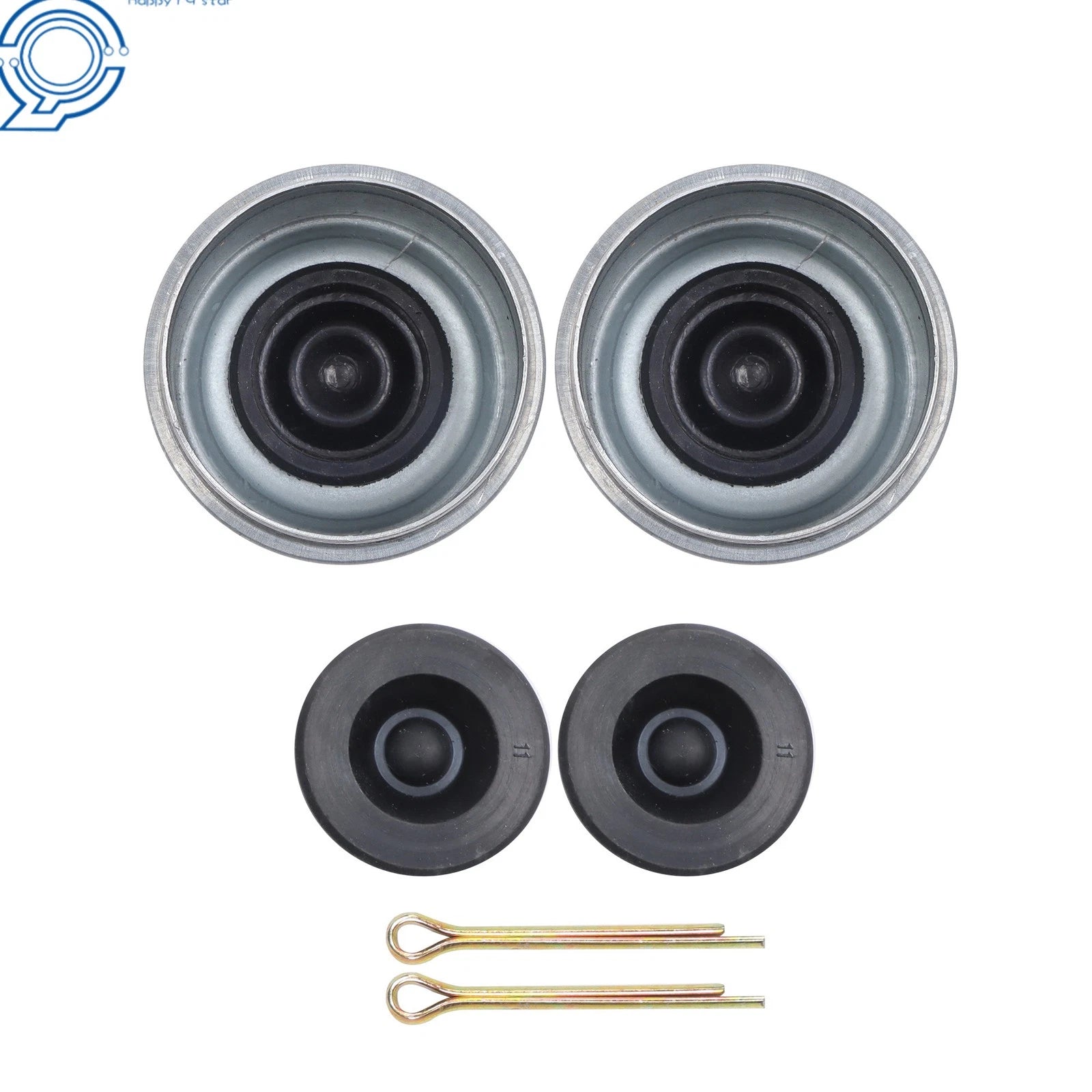 Set of 2 Spindle Trailer Bearing Kits for 2000 lb Trailer Hub (Year Unknown)