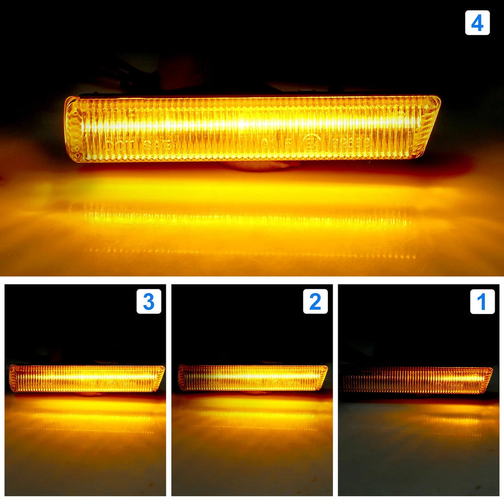 1 Pair Clear LED Side Marker Light for BMW E36 (1992–1999)