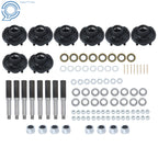 4 on 4" Trailer Hub Kit with 1" Round BT8 Spindle & Bearing Kit