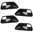 4PC Carbon Look Interior Door Handle Bowl Cover for 3 4 Series F30 F34 3GT