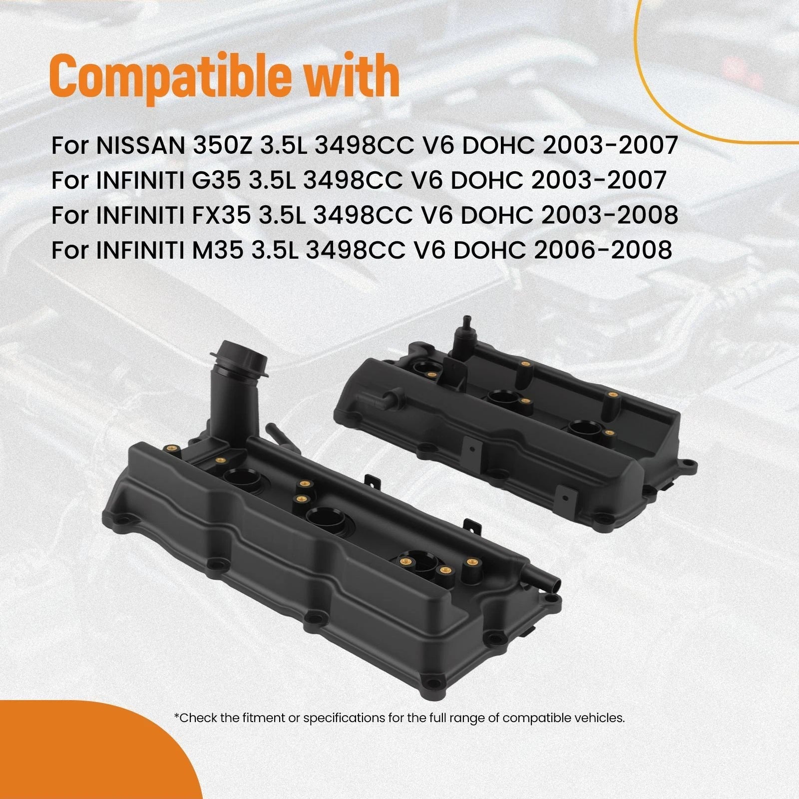 Engine Cover Kit for Nissan 350Z Infiniti G35 (2003-2007)