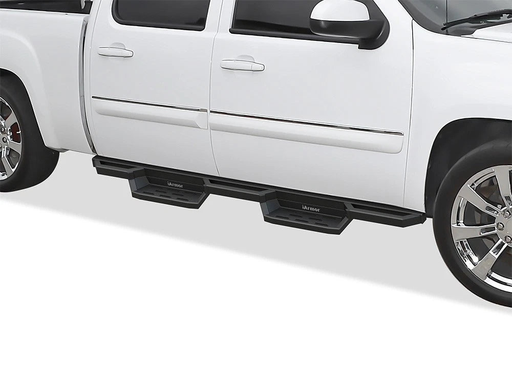 iArmor Steel Pocket Steps for Chevy Silverado GMC Sierra Crew Cab (2001-2007)