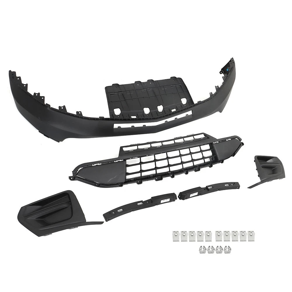 Front Lower Bumper, Grill, Fog Light Cover & Bracket for Chevy Traverse (2018-2020)