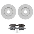Set of 4 Bosch QuietCast Rotors & TRW Pro Brake Pads for Audi A4 A5 Q5 (2009–2019)