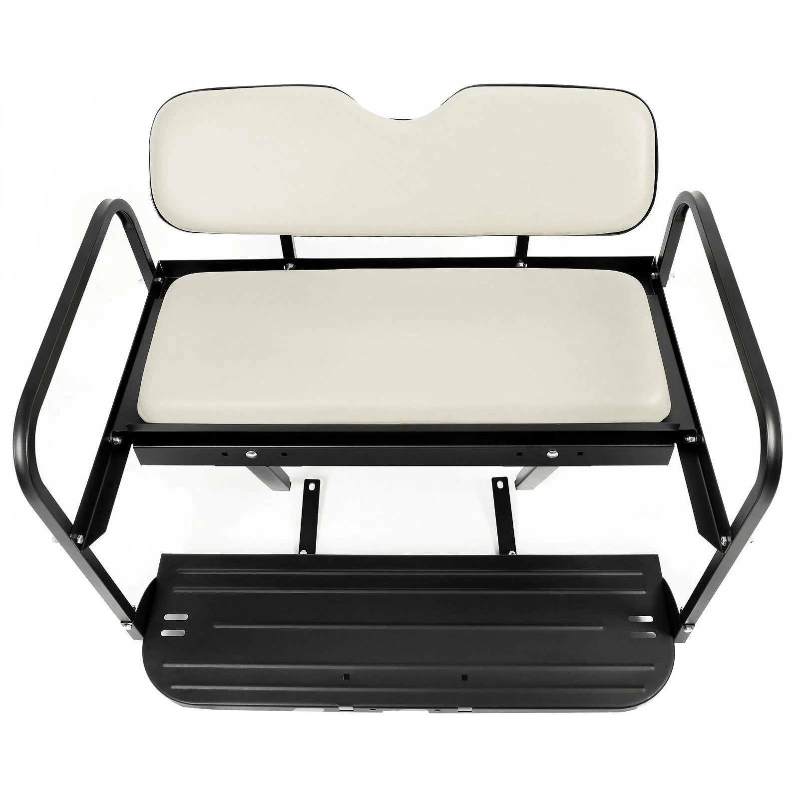 Flip Rear Back Seat for Yamaha Drive G29 Golf Cart (2007–2016) - Off White Cushions