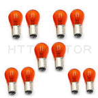Set of 10 1157 Amber Tail Light Brake Stop Turn Signal Bulbs for
