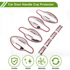 Set of 8 Chrome Door Handle Cup Protectors for Mazda CX-5 (2013–2017)