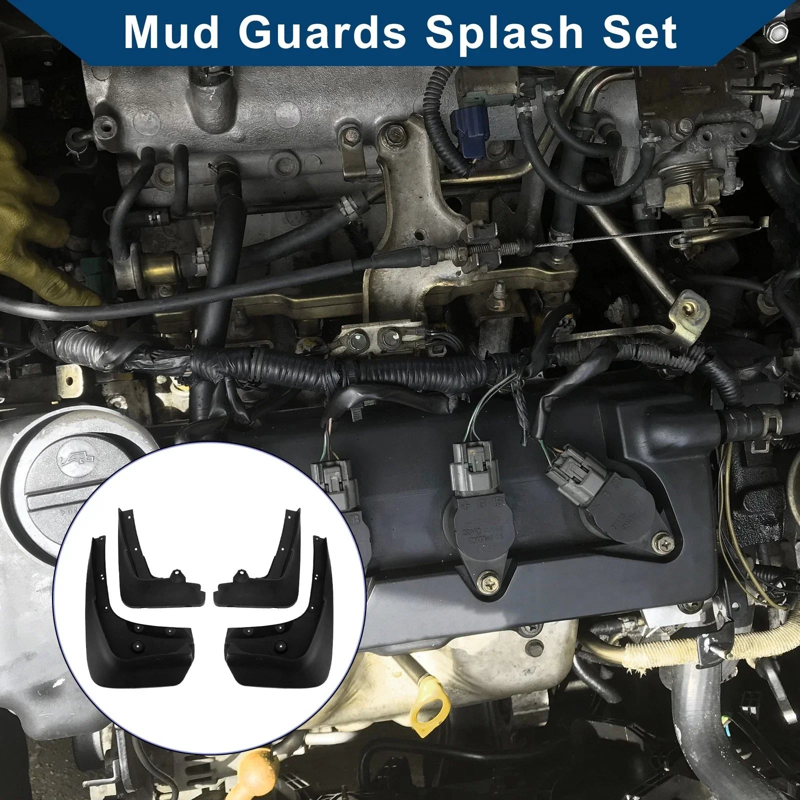 Mud Flaps Splash Guards for BMW X6 (2018-2019)