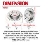 Drilled Rotors & Brake Pads for Hyundai Elantra Veloster (2014-2016)