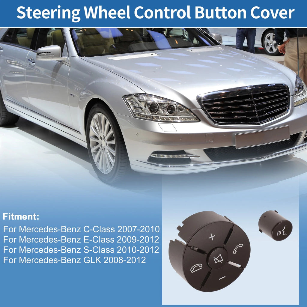 Steering Wheel Control Button Cover for Mercedes-Benz C-Class (2007–2010) Right Side