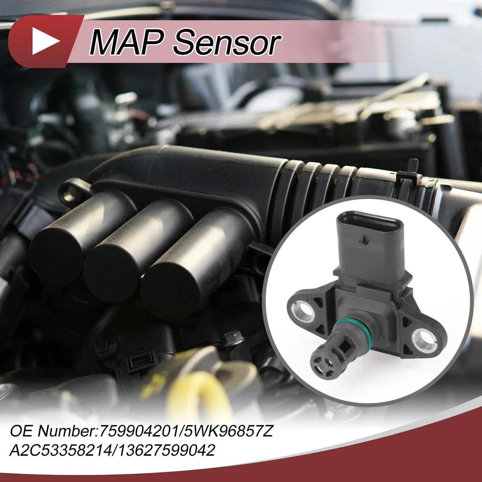 Manifold Absolute Pressure MAP Sensor for BMW 328i (2012 - 2016)