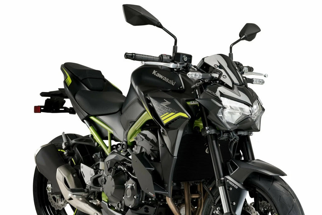 PUIG Downforce Side Spoilers Black for Kawasaki Z900 (2017–2022)