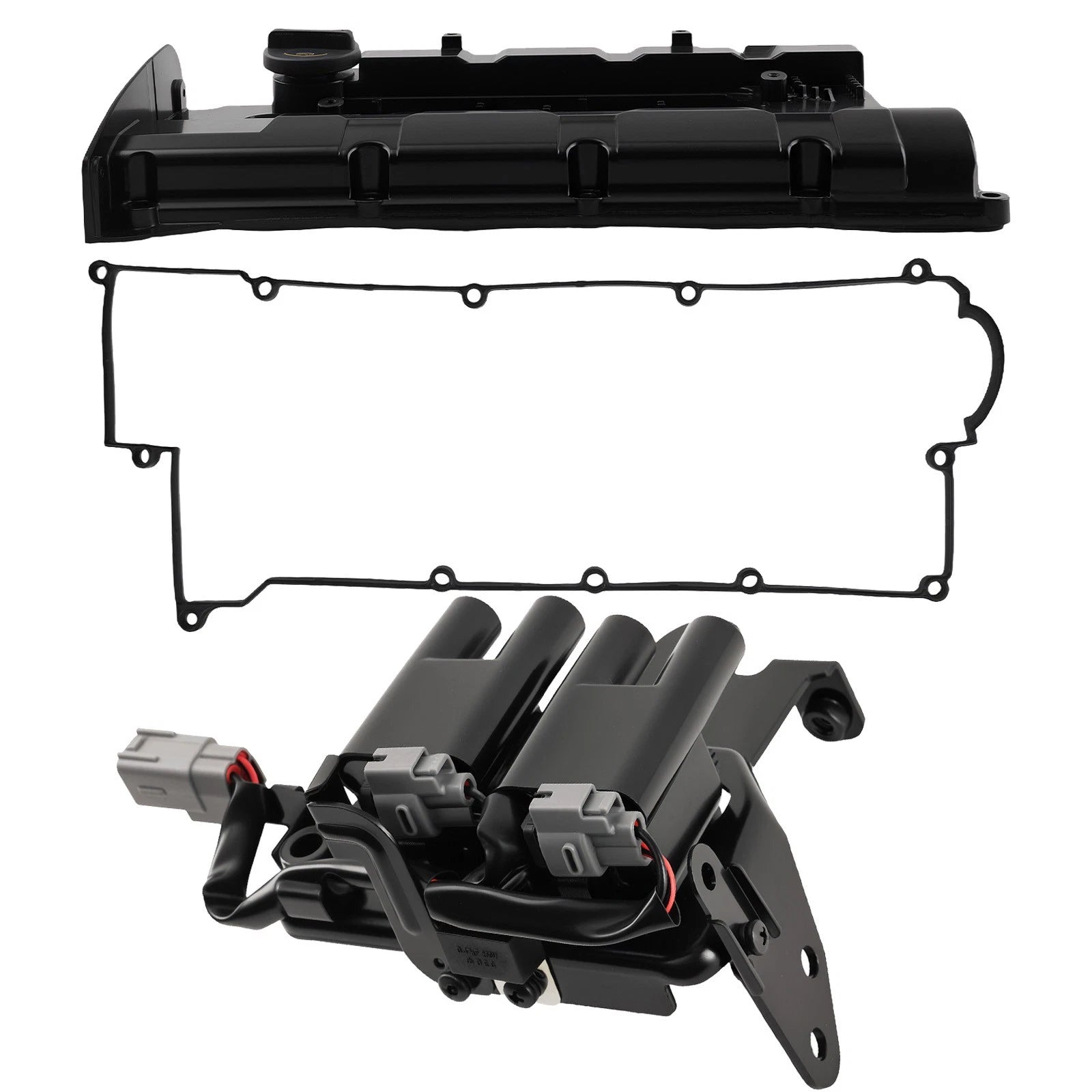 Valve Cover w/ Ignition Coil for Hyundai Elantra Tiburon Kia Spectra (2004–2009)