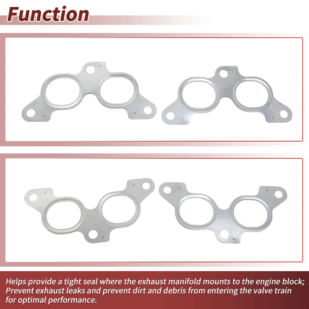 2X Exhaust Manifold Header Gasket for Toyota Celica (1985–1989) No.1717388361
