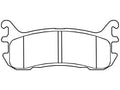 Rear Brake Pad Set for Mazda Protege (1995–1998) JZ366PX