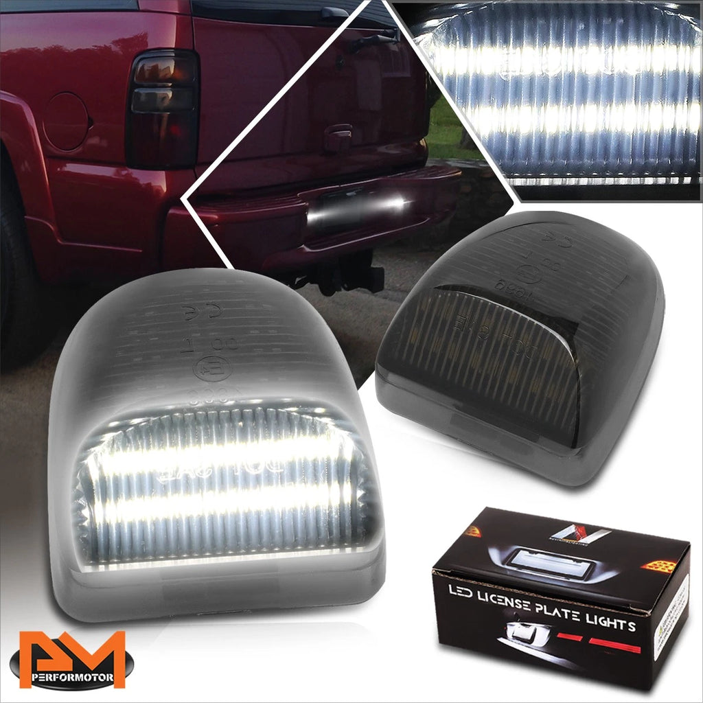 Nuvision White LED License Plate Lights for Silverado/Sierra/Tahoe/Yukon (1999–2013)