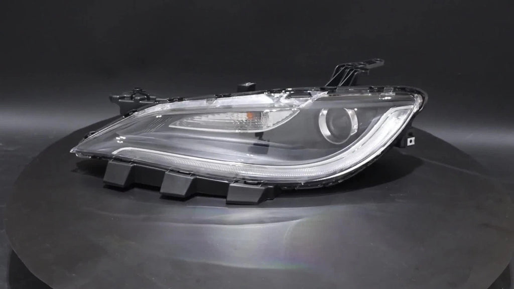 Left Headlight for Chrysler 200 (2015–2017) with LED DRL Black Trim