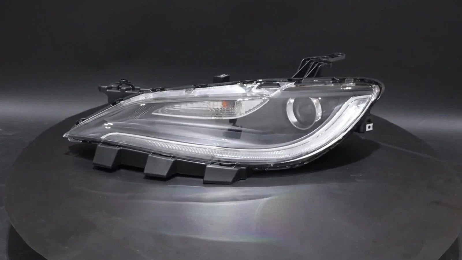 Left Headlight for Chrysler 200 (2015–2017) with LED DRL Black Trim