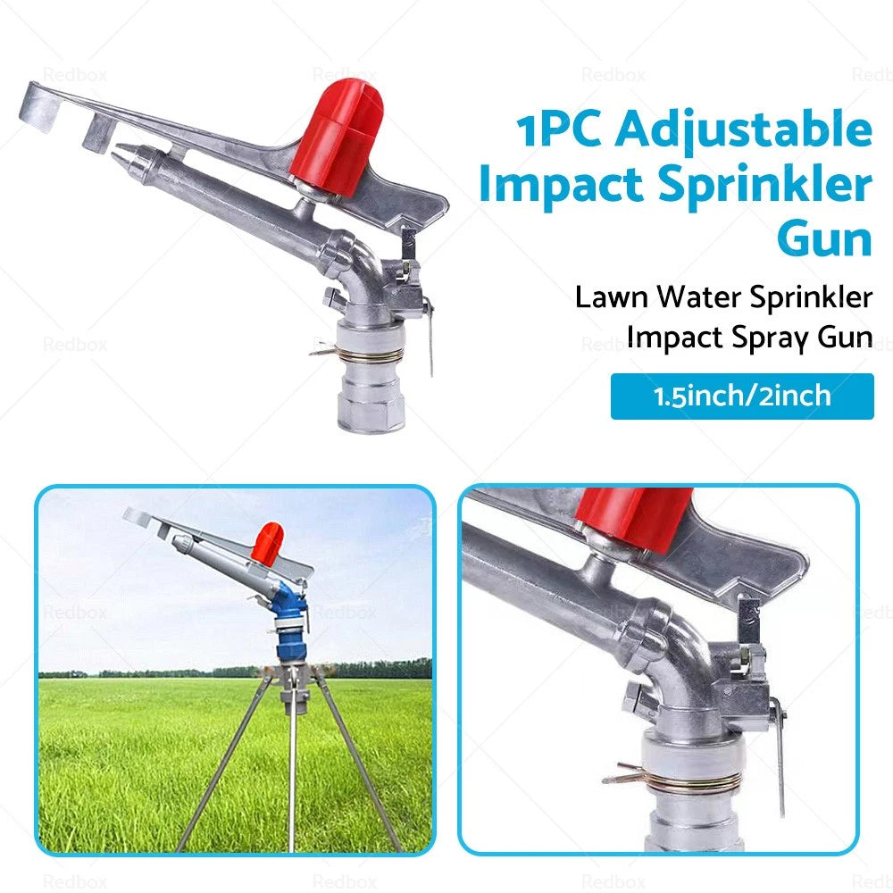 2'' 360° Rotation Impact Spray Gun for Adjustable Irrigation
