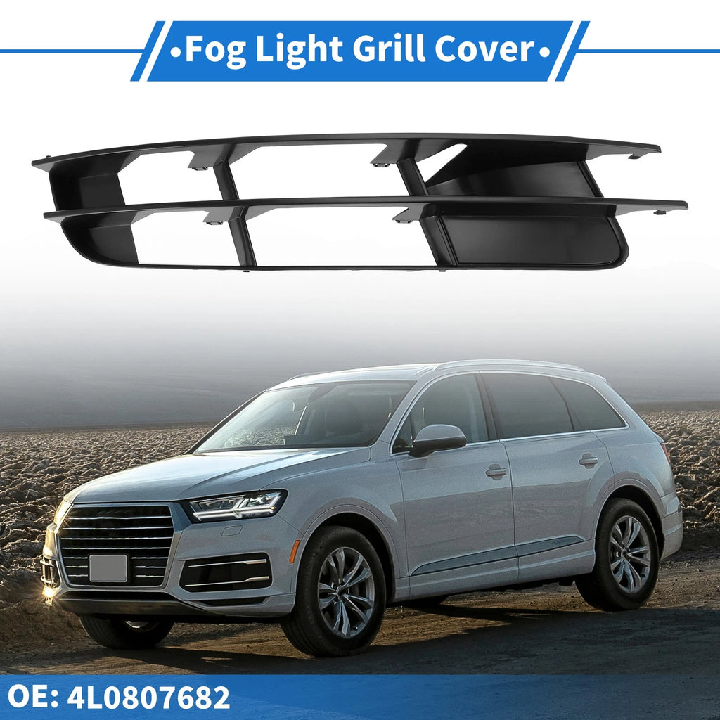 1pc Fog Light Grill for Audi Q7 (2007–2009) No. 4L0807682, ABS Black