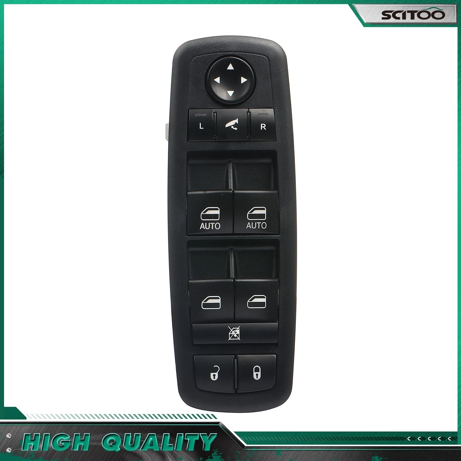 Window Switch for Dodge Grand Caravan (2008–2010) w/ Power Folding Mirrors