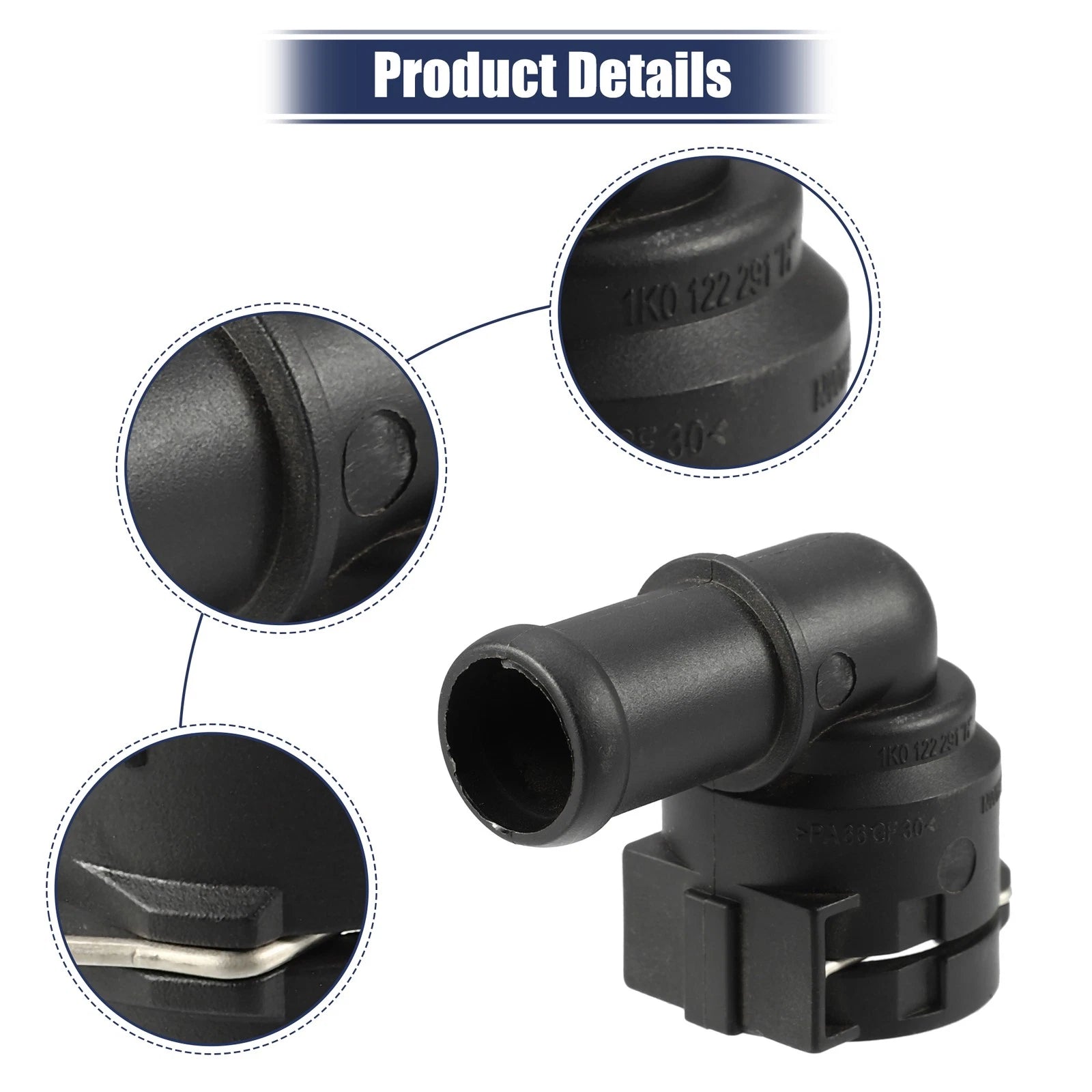 Radiator Coolant Pipe Connector Hose for Audi, Seat, Skoda (1)