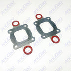 2Pcs Exhaust Manifold Elbow Gasket for MerCruiser V6 V8 (27-864547A02)