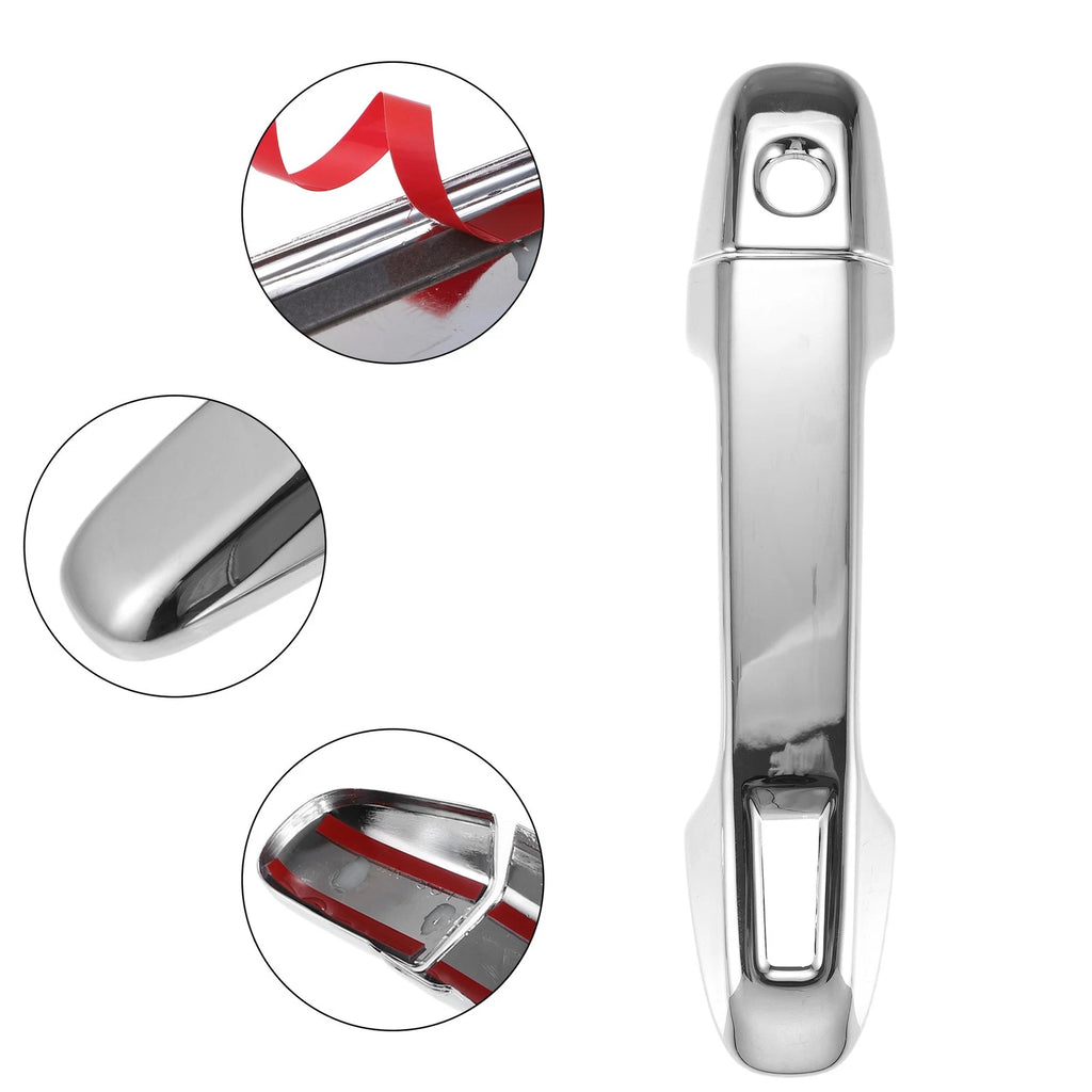 Set of 4 Exterior Door Handles for Subaru Ascent (2019–2023) Silver Tone