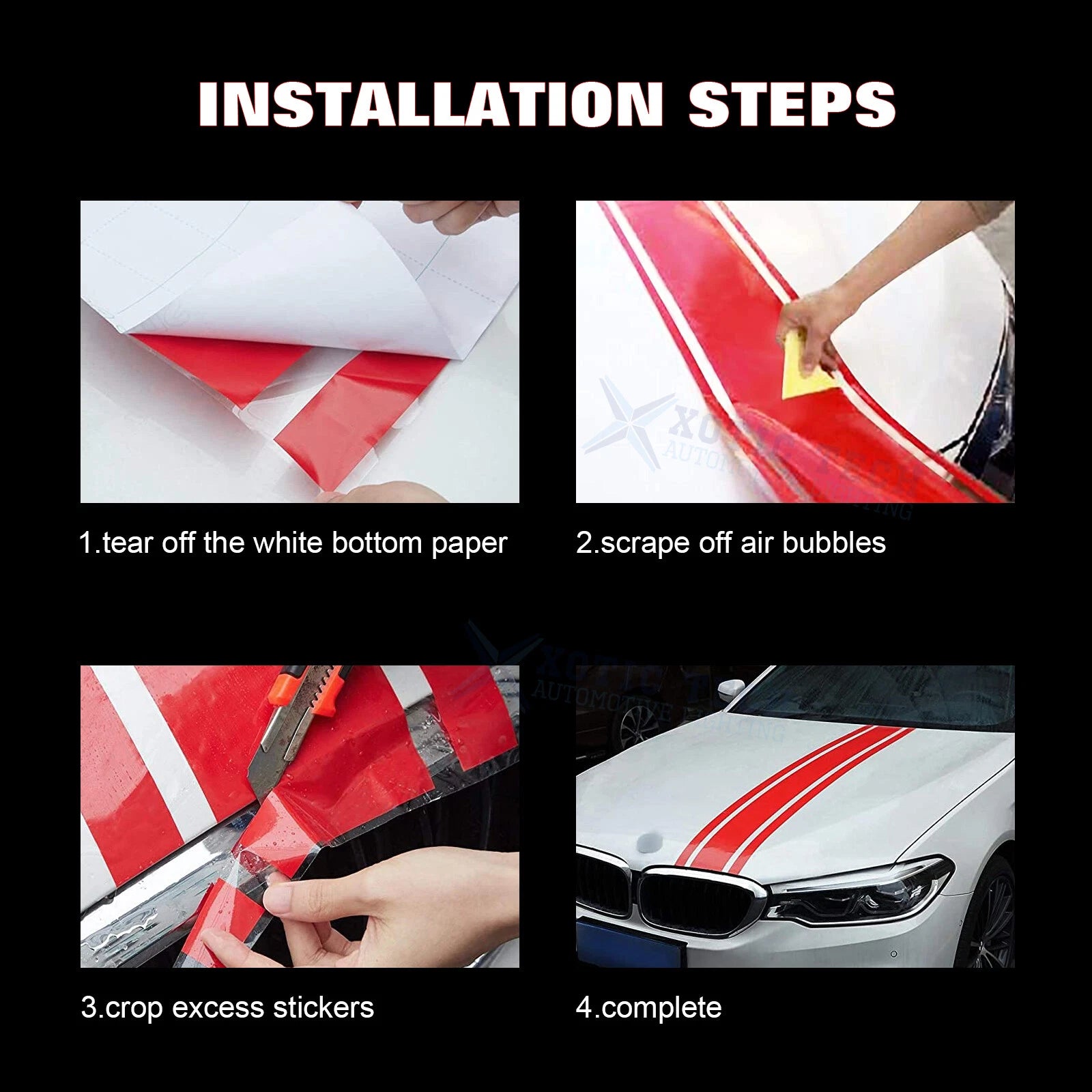 White KK Vinyl Stripe Decal for Car for Honda K? (2011-2016)