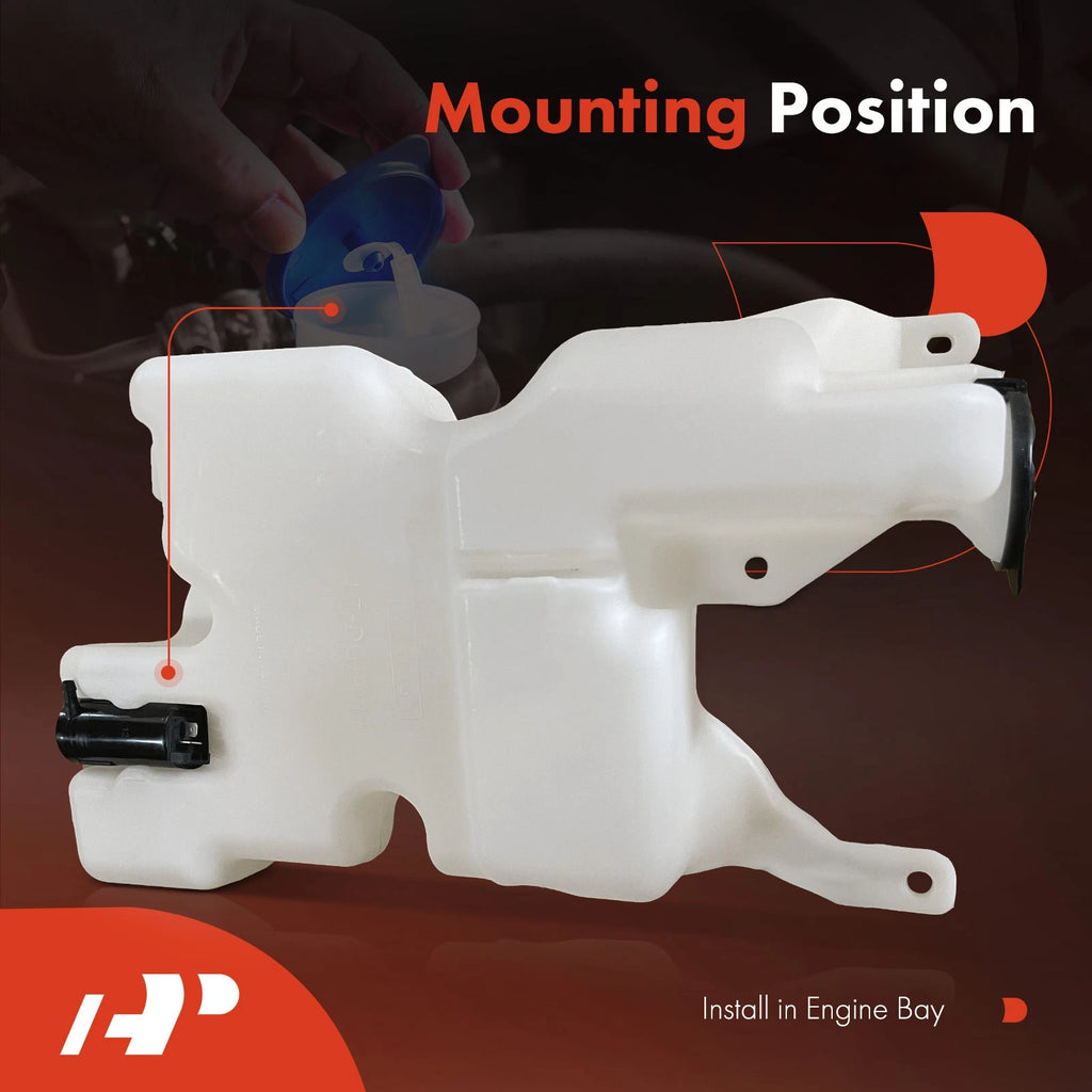Windshield Washer Reservoir with Cap & Pump for Dodge Avenger (1995-2000)