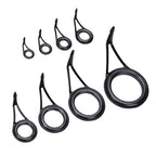 Fishing Rod Guide Repair Kit - 8PCS Top Rings Line Guides Eyes