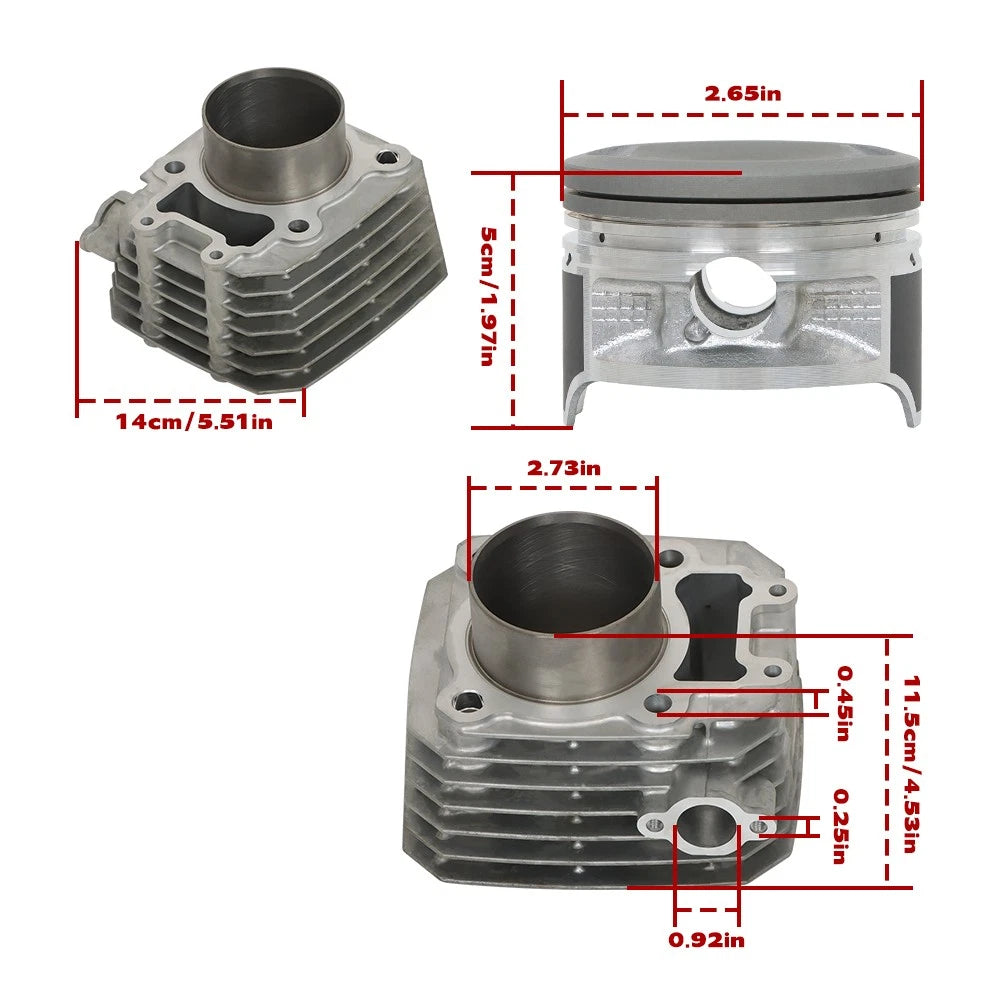 Piston Gasket Kit for Kawasaki KLF250-A Bayou 250 (2003–2011)