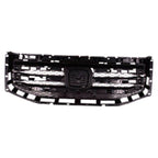 Replacement Gray Matte/Textured Plastic Front Grille For 2012-2015 Honda Pilot
