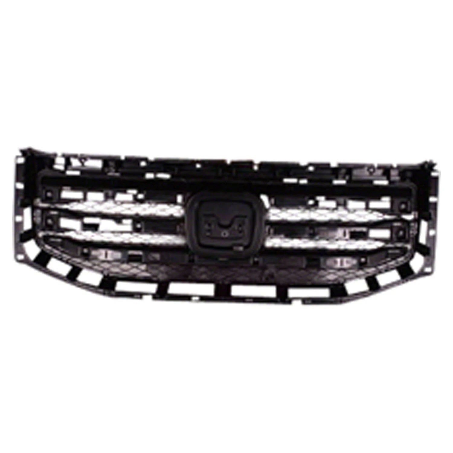 Replacement Gray Matte/Textured Plastic Front Grille For 2012-2015 Honda Pilot