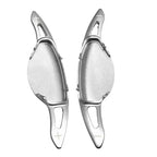 Silver Steering Wheel Shift Paddle Extensions for Nissan Altima, Infiniti QX50, QX60