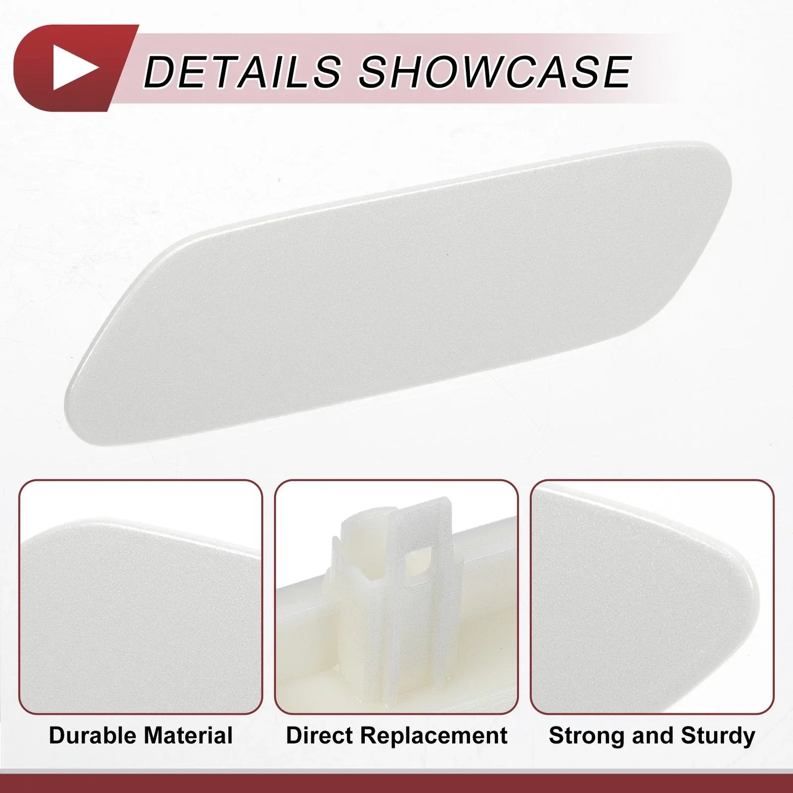 Front Left Washer Nozzle Cover for Lexus RX350 (2016-2019) - White 1 x Cap