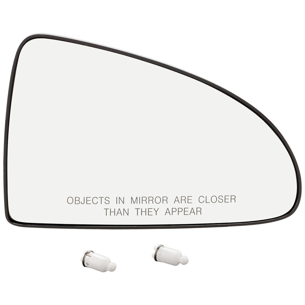 Right Convex Mirror Glass for Chevy Malibu (2004–2008) with Backing Plate