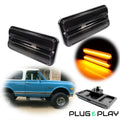Set of 2 Front Amber LED Side Marker Lights for Chevy GMC Truck (1968–1972)