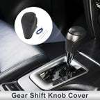 Gear Shift Knob Cover for BMW 3 Series Black Blue Faux Leather (2004 - 2012)