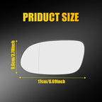 Heated Mirror Glass Replacement Left & Right for Mercedes-Benz CLK55 H (2003–2009)