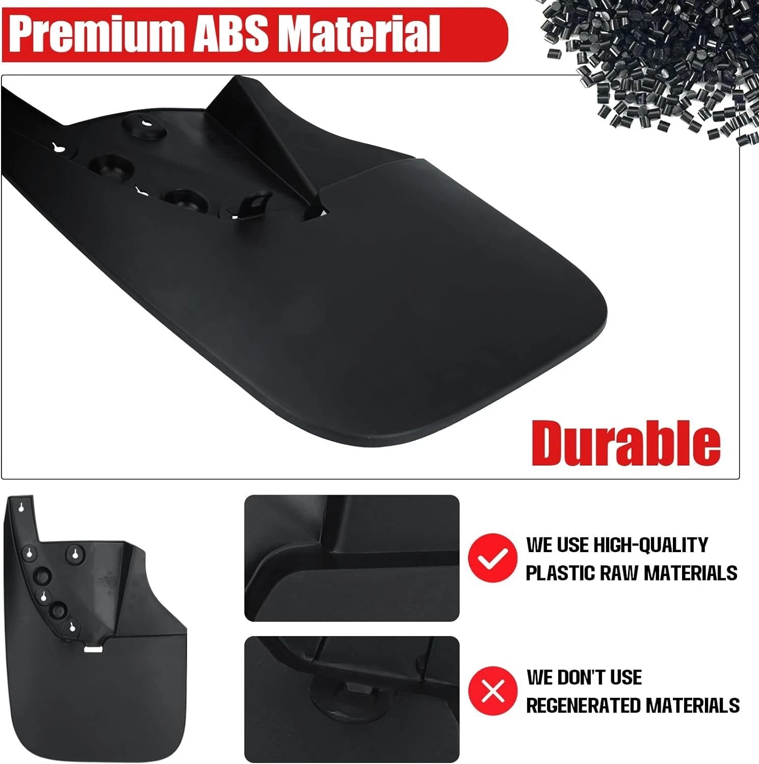 Mud Flap Set for Toyota Tundra (2007–2021) - Splash Guards